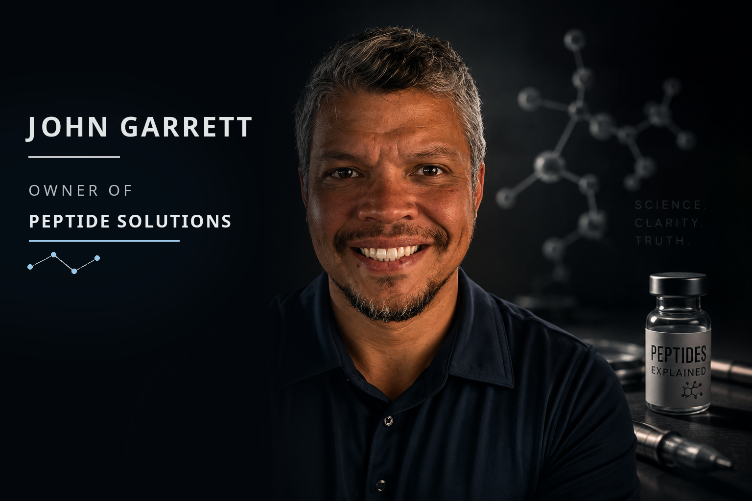 John Garrett, owner of Peptide Solutions